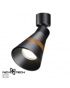 370857 OVER NT22 167 черный Светильник накладной IP20 GU10 9W 220V SOBIT-foto3