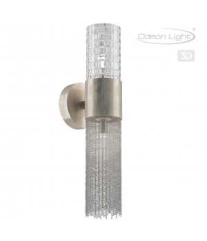 4631/2W HALL ODL20 471 серебристый/стекло/металл.цепочки Бра G9 2*5W 220V PERLA-foto5
