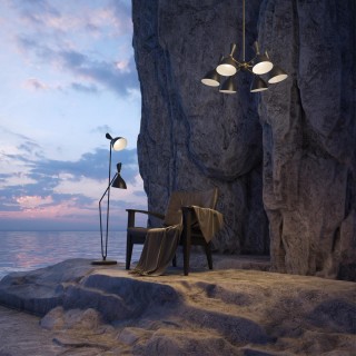 4665/4 HALL ODL20 361 золотой/черный Люстра E14 4*40W 220V RASTO-foto3