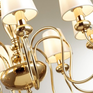 4723/8 CLASSIC ODL20 453 золотой/белый Люстра E14 8*40W 220V MEKI-foto5