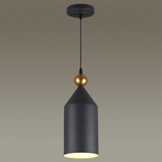 4091/1 PENDANT ODL19 359 темн.серый/золотой Подвес Е27 1*40W BOLLI-foto3