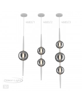 4683/1 PENDANT ODL20 356 белый /дымчатый Подвес G9 5W 220V LAZIA-foto6