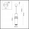 4738/5L L-VISION ODL20 311 черный/золотой Подвес GU10 5W 220V AFRA