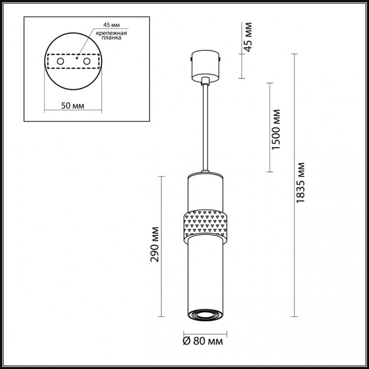 4738/5L L-VISION ODL20 311 черный/золотой Подвес GU10 5W 220V AFRA