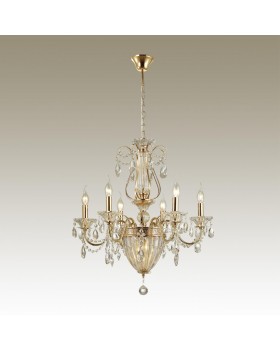 4724/6 CLASSIC ODL20 455 золотой/хрусталь Люстра E14 6*40W+G9 2*28W 220V KUVIA-foto3