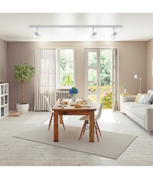 370546 PORT NT19 108 белый Светильник трековый однофазный трехжильный IP20 GU10 50W 230V VETERUM-foto4