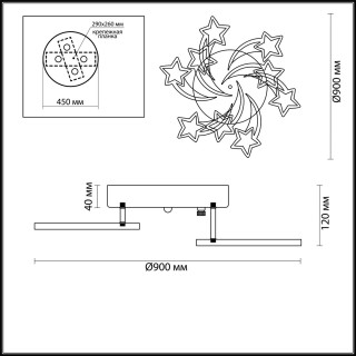 4526/99CL LEDIO LN20 027 белый Люстра потолочная диммир. с ДУ LED 198W 3000-6000К 15444Лм 220V SELINA-foto2
