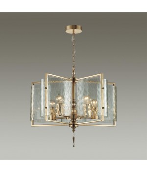 4878/5 MODERN ODL_EX22 93 золотой/прозрачный/стекло Люстра E27 5*60W ELEGANTE-foto4