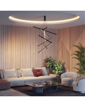 3860/96B L-VISION ODL20 142 черный/металл Подвесной светильник LED 3000K 96W 220V COMETA-foto3