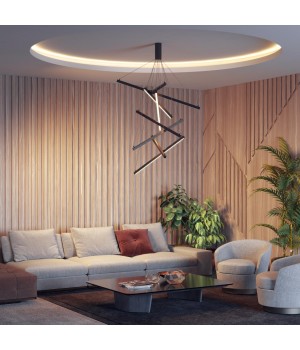 3860/96B L-VISION ODL20 142 черный/металл Подвесной светильник LED 3000K 96W 220V COMETA-foto3