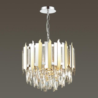 4635/5 CLASSIC ODL20 447 золото/хром/хрусталь Люстра E14 5*40W 220V RUNA-foto3