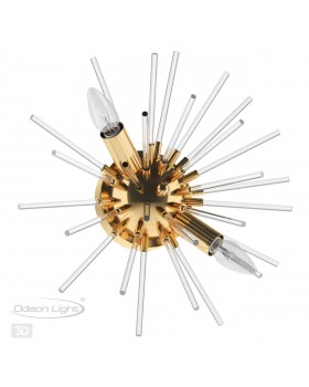 4849/2W HALL ODL21 208 золотой/прозрачный Бра E14 2*40W KADRILIA-foto5