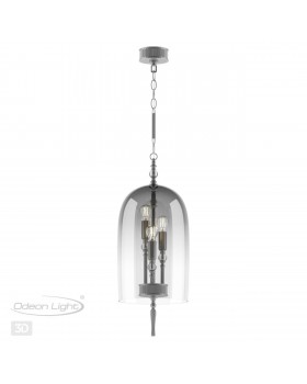 4882/3 NEO ODL_EX22 61 серебрист.с патиной/дымчатый/стекло Подвес E14 3*40W BELL-foto5