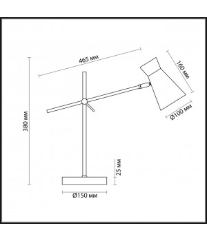 3790/1T LOFTI LN19 164 матовый черный, золотой Настольная лампа E14 1*40W 220V LIAM-foto2