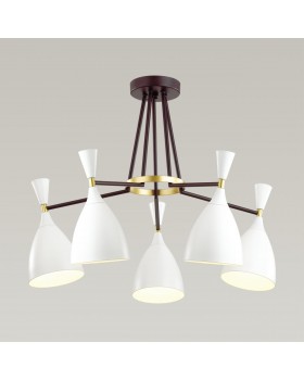 4494/5C MODERNI LN20 107 белый, черный, золотой Люстра потолочная E14 5*60W 220V OLIVER-foto4