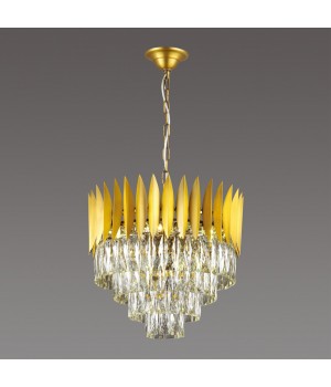 4124/12 HALL ODL19 435 золото/хрусталь Люстра E14 12*40W VALETTA-foto4
