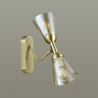 4428/2W COMFI LN20 150 античная латунь, стекло Бра E14 2*40W 220V GINGER-foto3