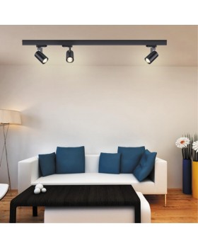 370649 PORT NT19 127 черный Светильник трёхфазный трековый IP20 GU10 50W 220V GUSTO-foto3