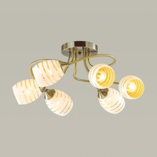 4528/6C COMFI LN21 053 античная бронза Люстра потолочная E27 6*60W 220V DOROTHY-foto4