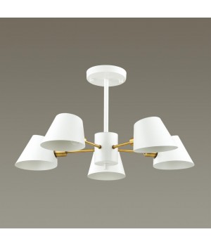 4465/5C MODERNI LN20 106 белый, золотой Люстра потолочная E14 5*60W 220V KENIA-foto3