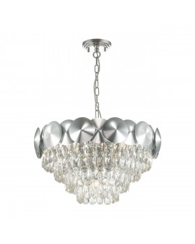 4972/5 HALL ODL22 375 хром/пластик/хрусталь Люстра E27 5*40W CATRIS-foto5