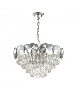 4972/5 HALL ODL22 375 хром/пластик/хрусталь Люстра E27 5*40W CATRIS-foto5