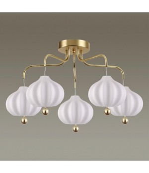 4459/5C COMFI LN20 085 золотой, белый Люстра потолочная E27 5*60W 220V JULIET-foto3
