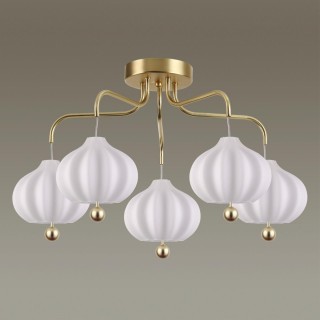 4459/5C COMFI LN20 085 золотой, белый Люстра потолочная E27 5*60W 220V JULIET-foto3