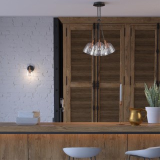 4455/6 MODERNI LN20 184 черный, медный Люстра E14 6*40W 220V JOSEPH-foto3