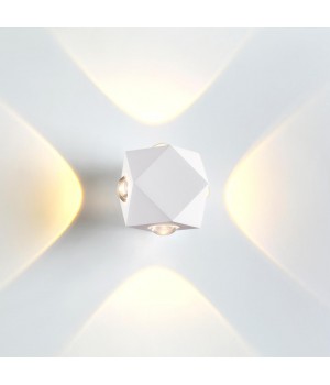 4219/8WL HIGHTECH ODL21 189 бел/металл Настенный светильник IP54 LED 8W 732Лм 3200K DIAMANTA-foto4