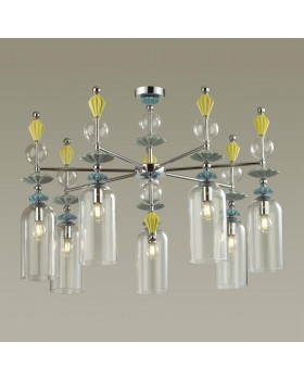 4893/7C CLASSIC ODL_EX22 33 хром/раноцветн./керамика/стекло Люстра потолочная E14 7*40W 4893/7C BIZET-foto4