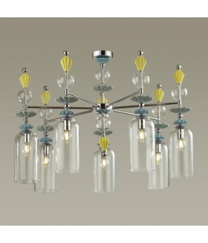 4893/7C CLASSIC ODL_EX22 33 хром/раноцветн./керамика/стекло Люстра потолочная E14 7*40W 4893/7C BIZET-foto4