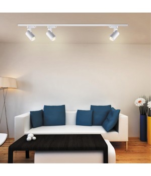 370646 PORT NT19 106 белый Светильник трековый однофазный трехжильный IP20 GU10 50W 220V GUSTO-foto3