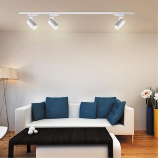 370646 PORT NT19 106 белый Светильник трековый однофазный трехжильный IP20 GU10 50W 220V GUSTO-foto3