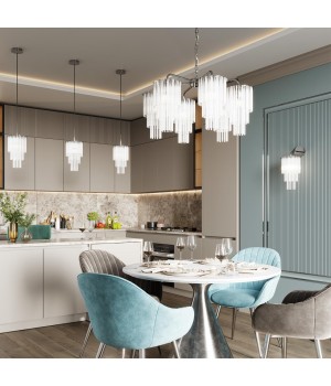 4920/1W MODERN ODL22 329 хром/прозрач./матов./стекло Бра E27 1*60W PAPITA-foto3