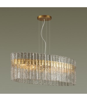 4938/6B HALL ODL22 439 матов.золотой/прозрачный/стекло Люстра E14 6*40W MERKALE-foto3