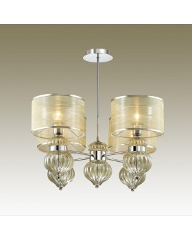 4687/4 CLASSIC ODL20 408 хром/'шампань'/бежевый Люстра E27 4*40W 220V LILIT-foto3