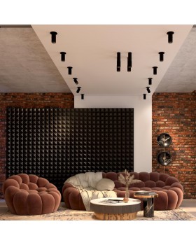 370757 OVER NT21 212 черный Светильник накладной IP20 GU10 50W 220V MAIS-foto3