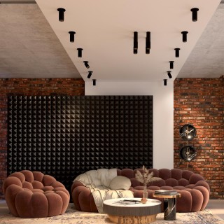 370757 OVER NT21 212 черный Светильник накладной IP20 GU10 50W 220V MAIS-foto3