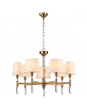 4894/7 MODERN ODL_EX22 91 бронзовый/белый/ткань Люстра E14 7*40W LONDON-foto6