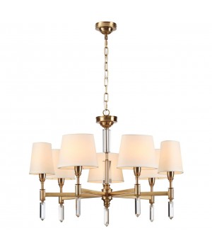 4894/7 MODERN ODL_EX22 91 бронзовый/белый/ткань Люстра E14 7*40W LONDON-foto6