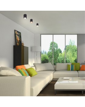 370530 KONST NT19 147 черный Накладной светильник IP20 GU10 220V UNITE-foto3