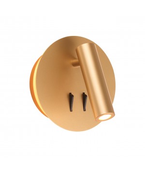 3913/9WL HIGHTECH ODL20 277 золот/металл Настен.св-к с лампой д/чтения с выкл LED 9W 3000K 220V BEAM-foto5