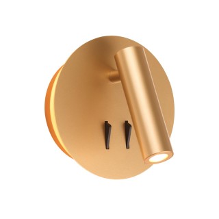 3913/9WL HIGHTECH ODL20 277 золот/металл Настен.св-к с лампой д/чтения с выкл LED 9W 3000K 220V BEAM-foto5