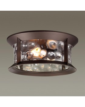 4961/2C NATURE ODL22 565темно-коричневый/стекло Ландшафтный потолочный светильник E27 2*60W IP44 MAVRET-foto4