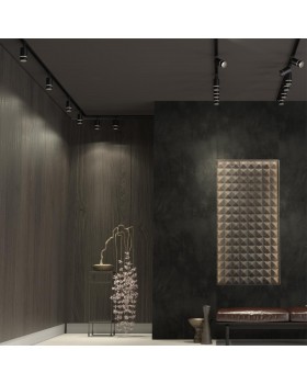 370777 PORT NT21 086 черный Светильник трековый однофазный трехжильный IP20 GU10 9W 235V ELINA-foto3