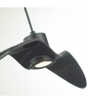 4902/1B PENDANT ODL22 289 чёрный/стекло Подвес GU10 1*5W BIRDS-foto7