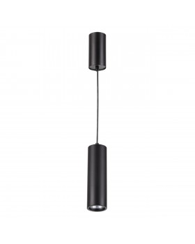 3830/1C HIGHTECH ODL19 267 матов.черный/металл Подвесн/накл.св-ник GU10 1*50W D60хH200-1220 VINCERE-foto7