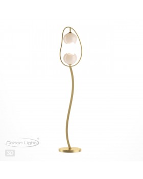 4873/2F MODERN ODL_EX22 83 золотой/белый/стекло Торшер E14 2*40W WATERLILY-foto5