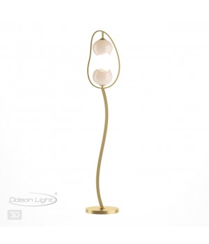 4873/2F MODERN ODL_EX22 83 золотой/белый/стекло Торшер E14 2*40W WATERLILY-foto5